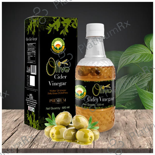 Basic Ayurveda Olive Cider Vinegar with the Mother - Unfiltered & Unpasteurized 500 ml