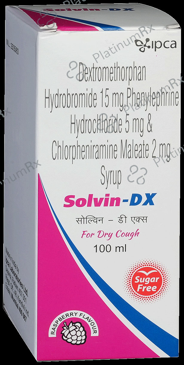 Solvin-DX Syrup Raspberry Sugar Free