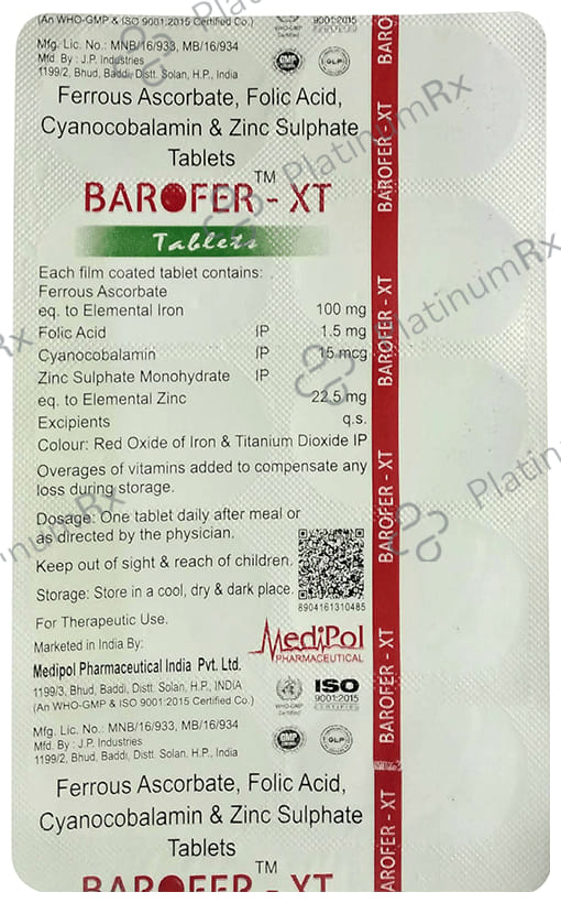 Barofer XT Tablet 10s