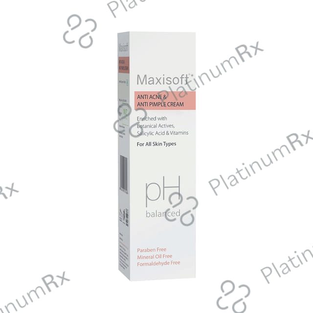 Maxisoft PH Balanced Anti Acne & Anti Pimple Cream (25gm Each) 1 Tube