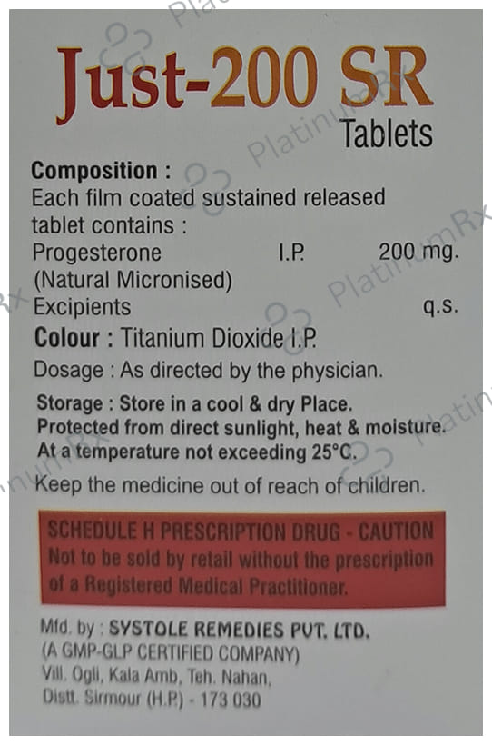Just 200mg SR Tablet 10s