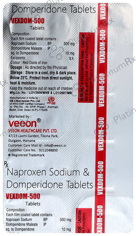 Vexdom 500mg Tablet 10s