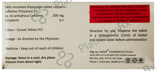 Cetxim 200 Tablet DT