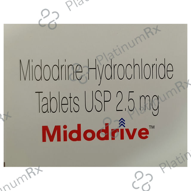 Midodrive 2.5mg Tablet 20s