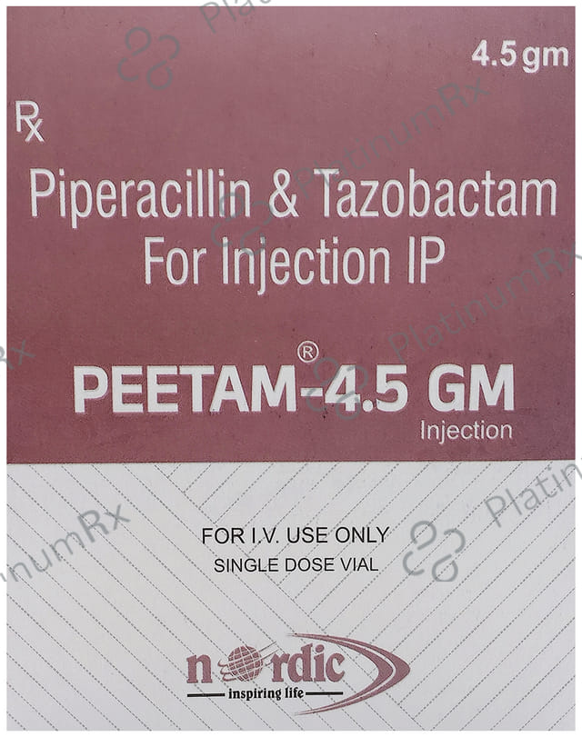 Peetam 4000/500mg Injection 1s