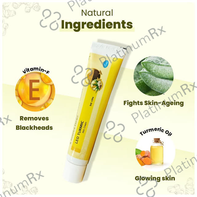 Leeford Leo Turmic Skin Cream with Sandalwood & Aloevera Extract