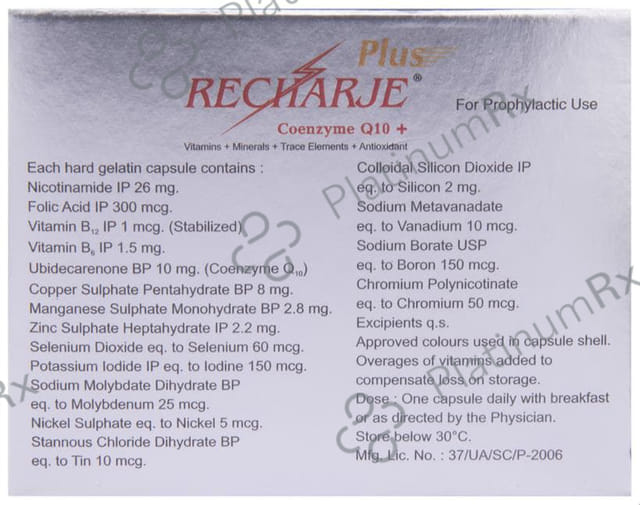 Recharje Plus Capsule 10s