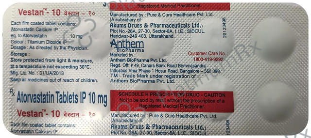 Vestan 10mg Tablet 10s