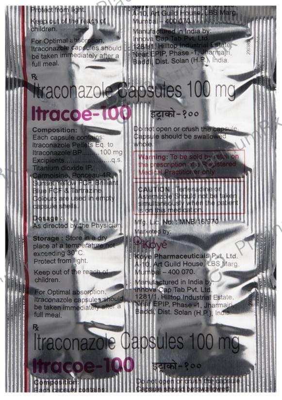 Itracoe 100 Capsule 4 Capsule