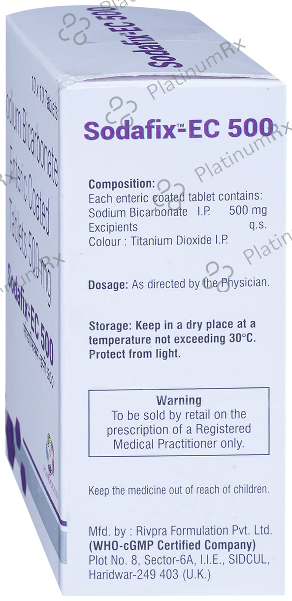 Sodafix EC 500mg Tablet 10s