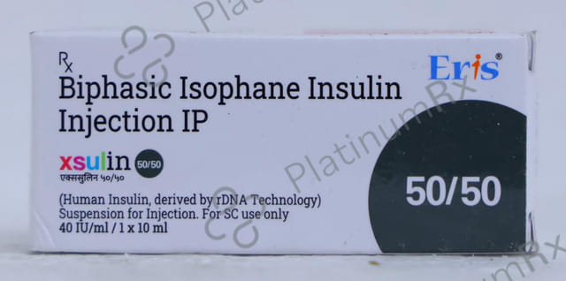 Xsulin 50/50 (40 IU/ml) (1*10ml Vial)