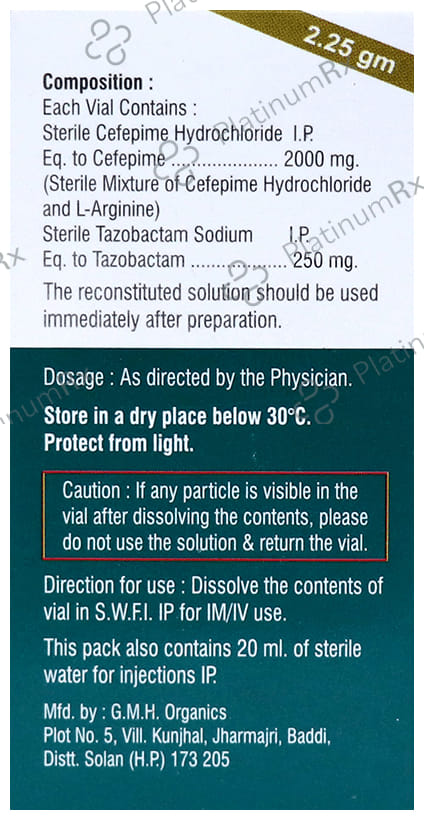 Tazotec Fort 2.25gm Injection