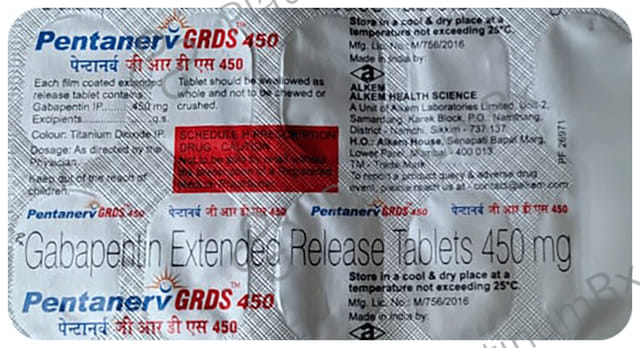 Pentanerv GRDS 450mg Tablet ER 10s