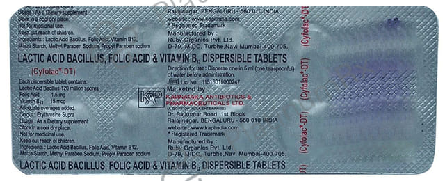 Cyfolac DT Tablet 10s