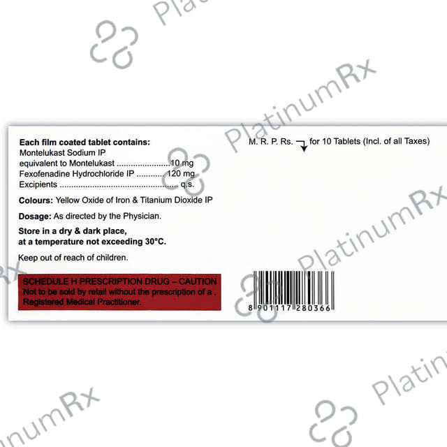 Fexigra M 10mg/120mg Tablet