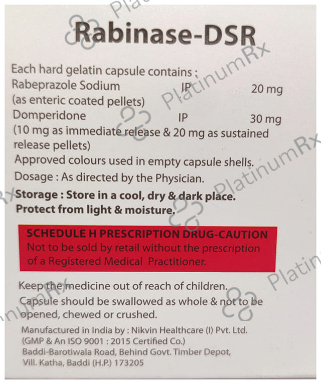 Rabinase D 30mg/20mg Capsule SR
