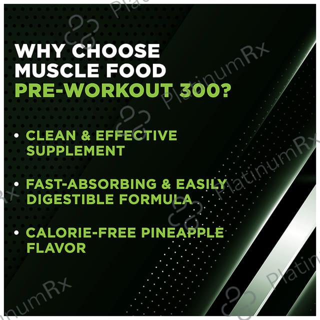 Dr. Morepen Muscle Food Pre Workout 300 Pineapple Play