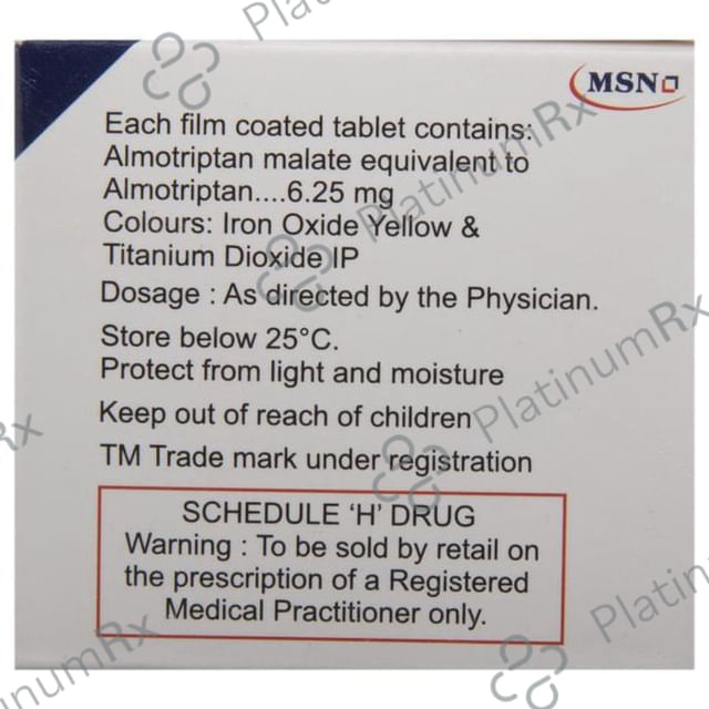 Almotan 6.25mg Tablet 4s