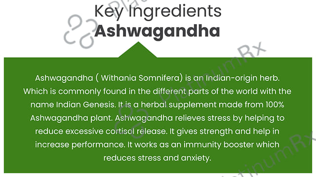 Vedikroots Ashwagandha Veg Capsule (60 Each) 1 Bottle