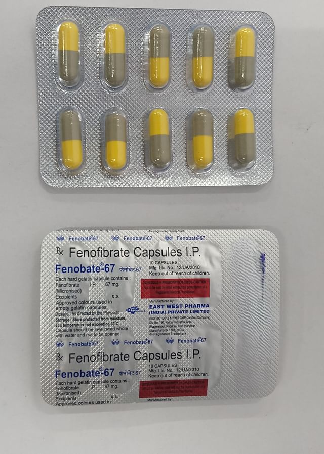 Fenobate 67mg Capsule 10s