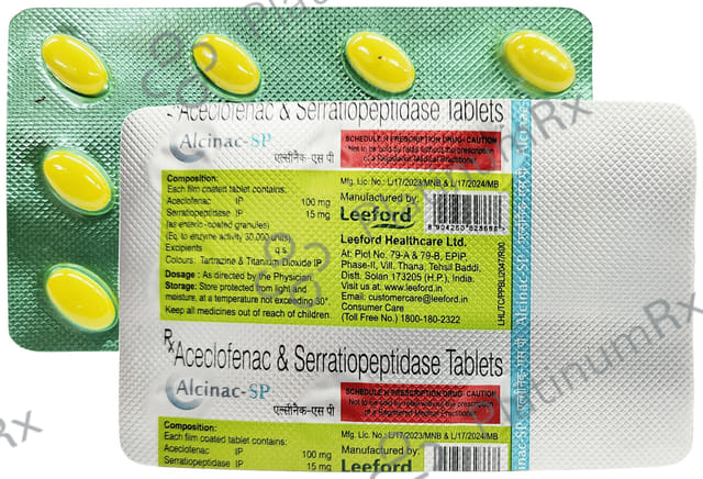 Alcinac SP 100/15mg Tablet 10s