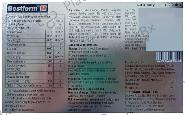 Bestform M Tablet 10s