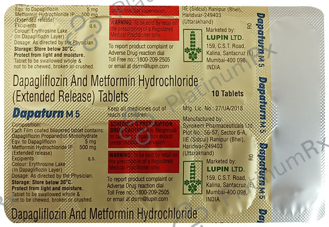 Dapaturn M 5/500mg Tablet ER 10s