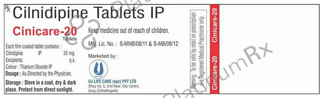 Cinicare 20mg Tablet 10s