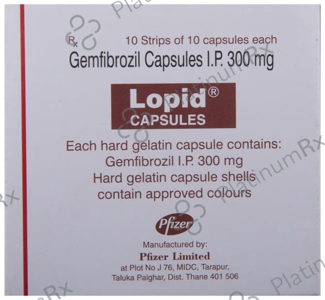 Lopid 300mg Capsule 10s