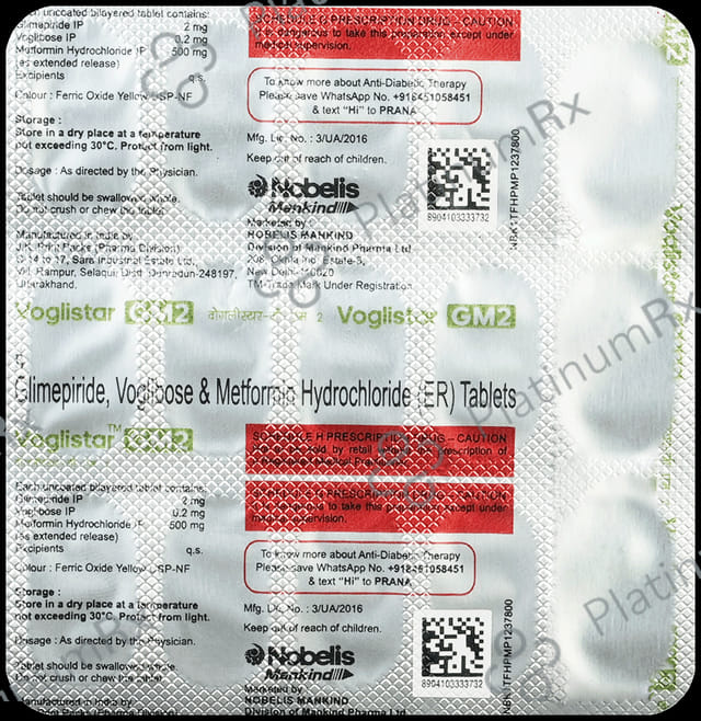 Voglistar GM2 Tablet ER 15s