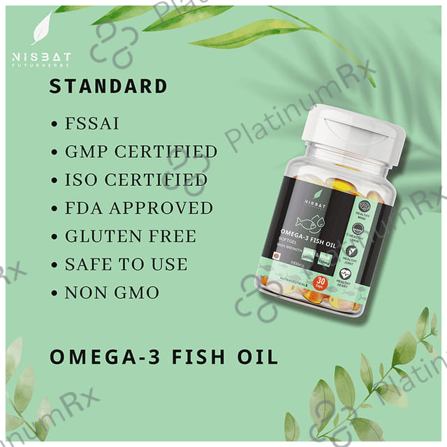 Nisbat Futurherbs Omega-3 Fish Oil 1000 mg Capsule