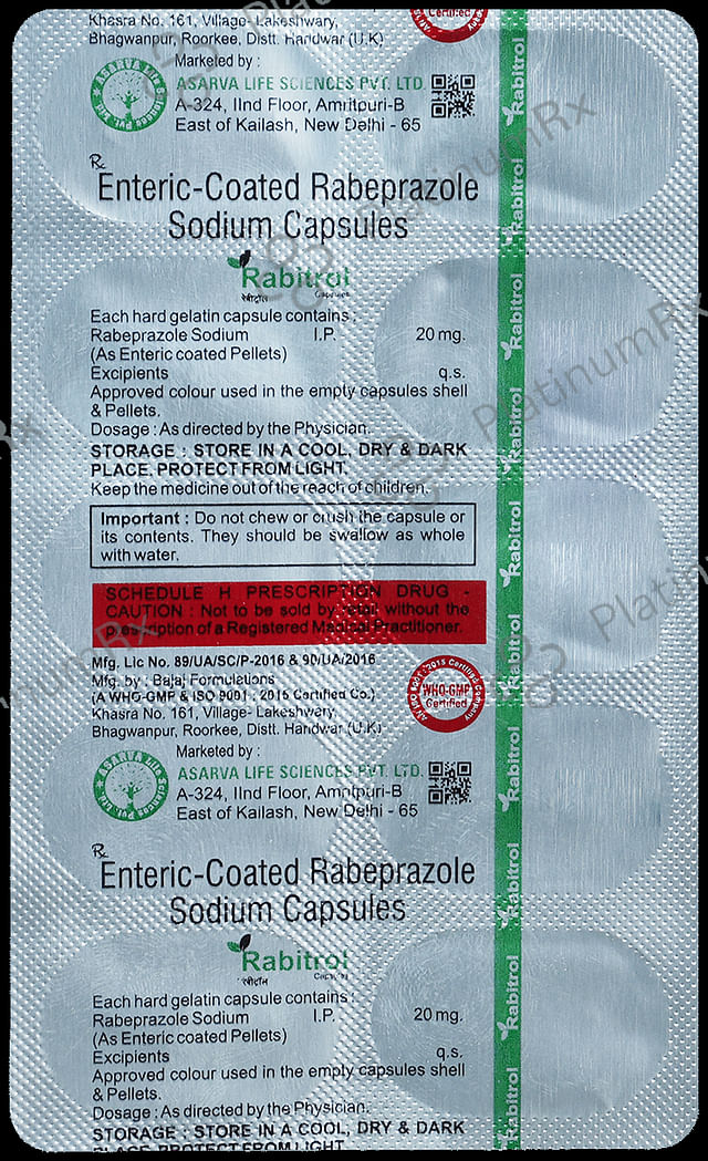 Rabitrol 20mg Capsule 10s