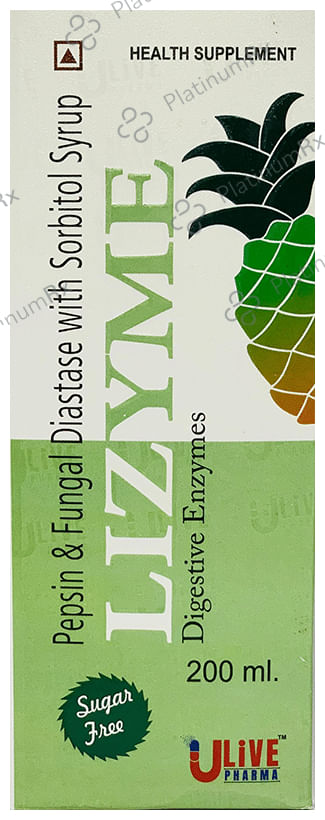 Lizyme Digestive Enzyme Sugar Free Syrup 200 ml