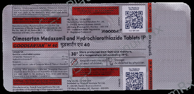 Goodsartan H 40 Tablet