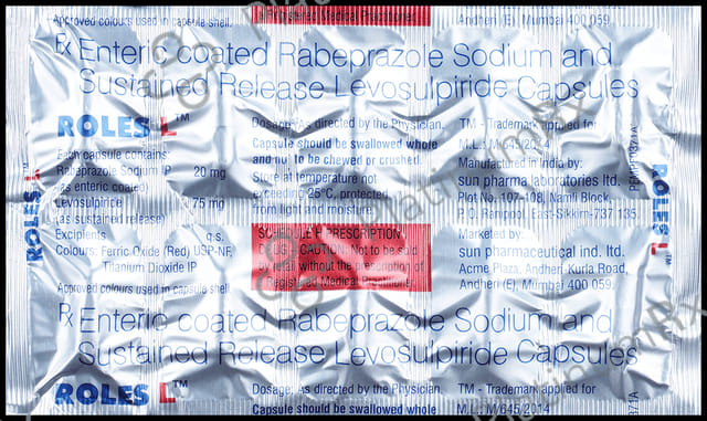 Roles L 75/20mg Capsule 10s