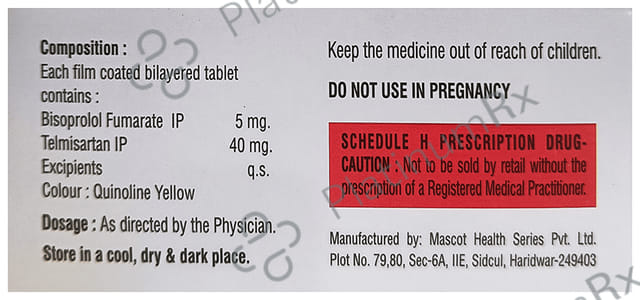 Acmetel BS 5/40mg Tablet 10s