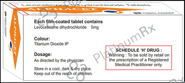 Alphacet 5mg Tablet 10s