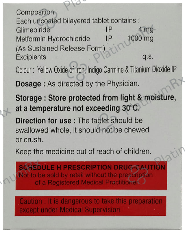 Glimecaid-M 4 Forte Tablet SR