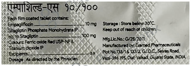 Empashield S 10/100mg Tablet 10s