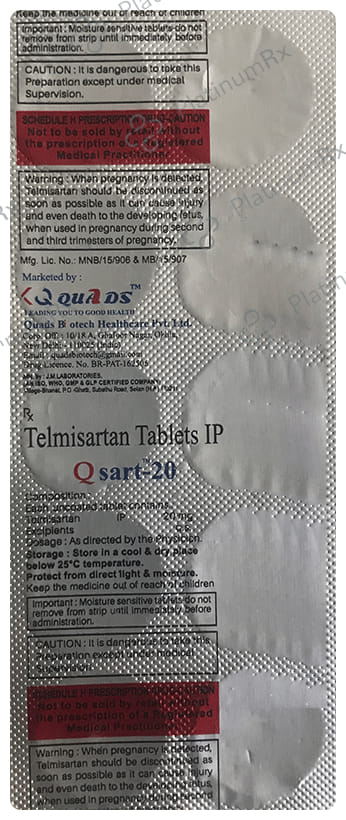 Qsart 20mg Tablet 10s