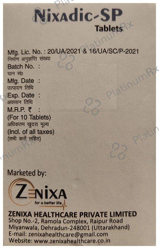 Nixadic-SP Tablet