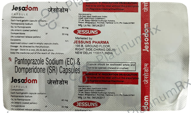 Jesodom 30/40mg Capsule SR 10s