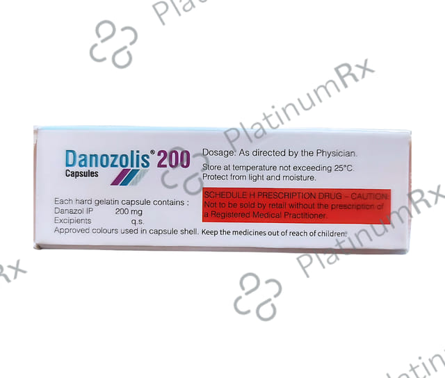 Danozolis 200mg Capsule 10s