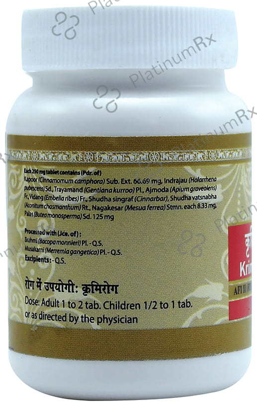 Uma Ayurveda Krimikuthar Ras Tablet 40 tablets