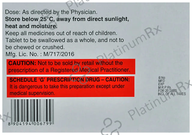 T Glip M 1000/20mg Tablet ER 20s