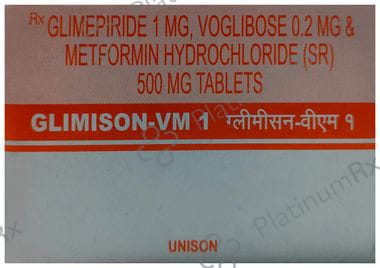 Glimison VM 1/500/0.2mg Tablet SR 10s
