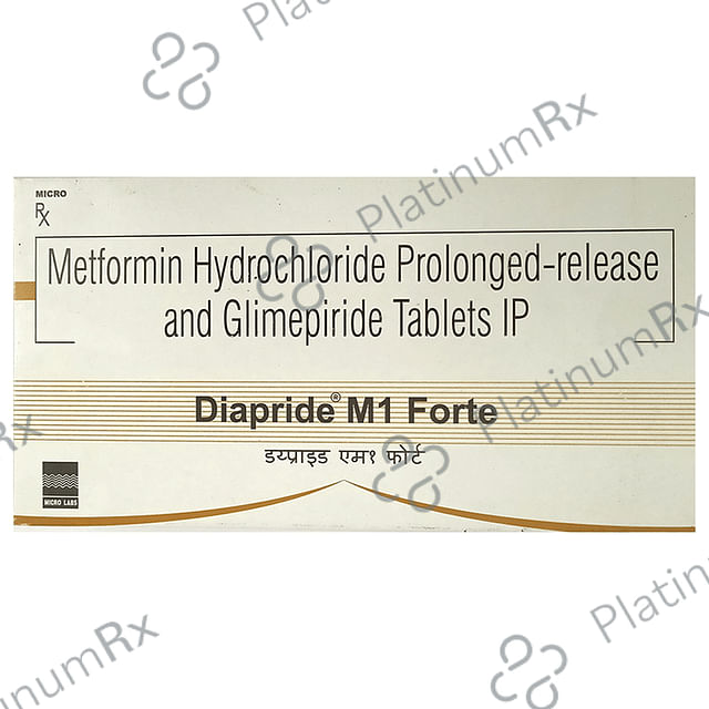 Diapride M1 Forte 1/1000mg Tablet PR 15s
