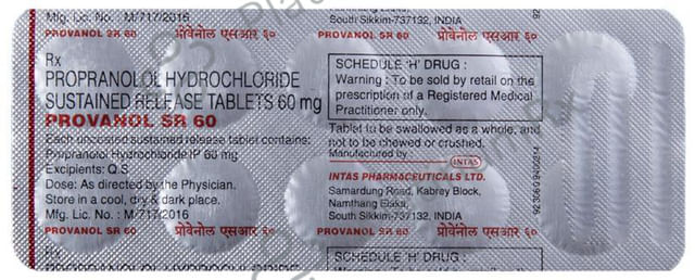 Provanol SR 60 Tablet