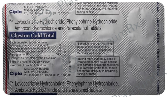 Cheston Cold Total 5/325mg Tablet 10s
