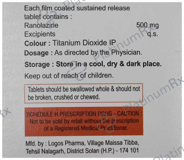 Ranokart 500 Tablet SR